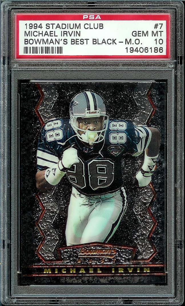 1994 Stadium Club MICHAEL IRVIN Dallas Cowboys Members Only Bowmans Best  Card