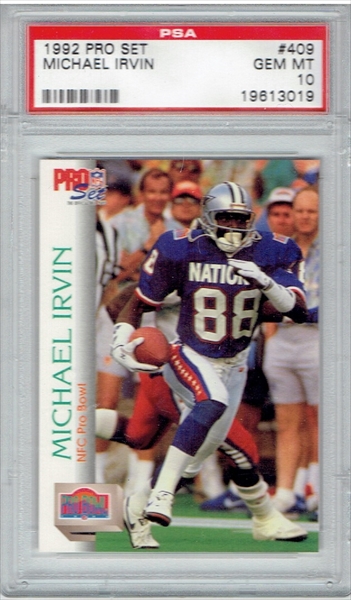 Sticker 247: Michael Irvin - Panini NFL Sticker Collection 1990 