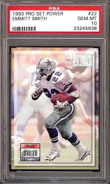 1993 Pro Set Platinum Emmitt Smith Card 