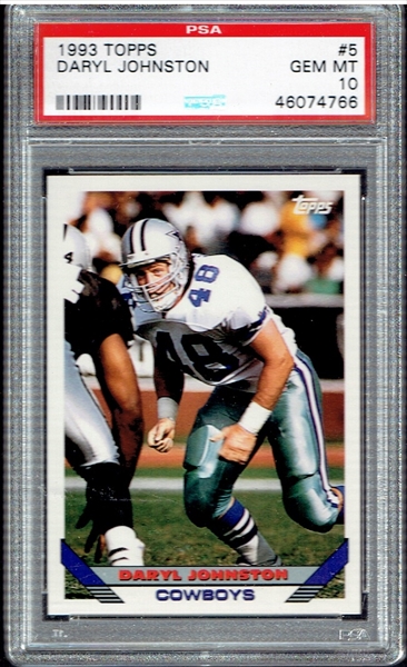 Football, Daryl Johnston Master Set Published Set: Daryl Johnston Master