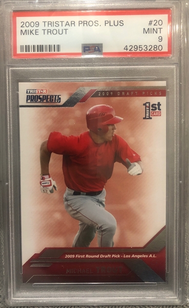 2009 Donruss Elite Extra Edition Mike Trout Throwback Threads