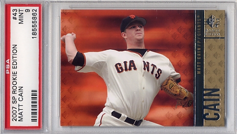 Matt Cain - San Francisco Giants (MLB Baseball Card) 2007 Upper Deck SP  Authentic # 43 Mint