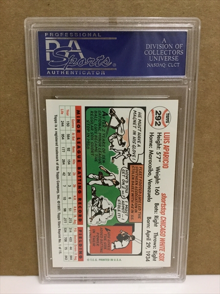 Luis Aparicio & Minnie Minoso 2005 Signature Series Ink