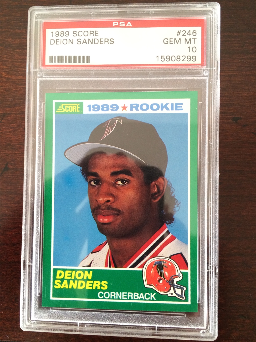 : Topps Deion Sanders 1989 Traded Football Rookie Card