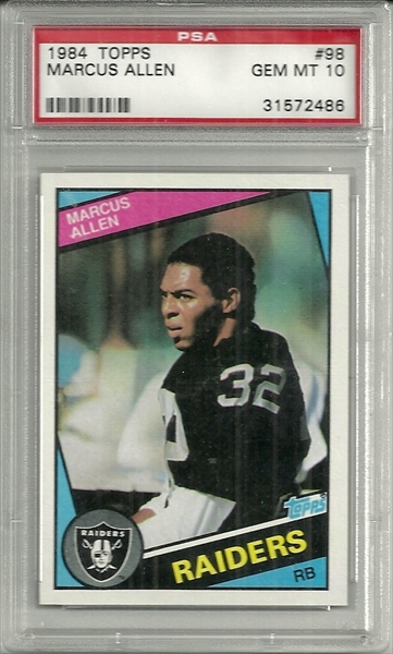 Marcus Allen football card (Los Angeles Raiders) 2011 Topps #SBLXVIII 1984 Super  Bowl Champion at 's Sports Collectibles Store