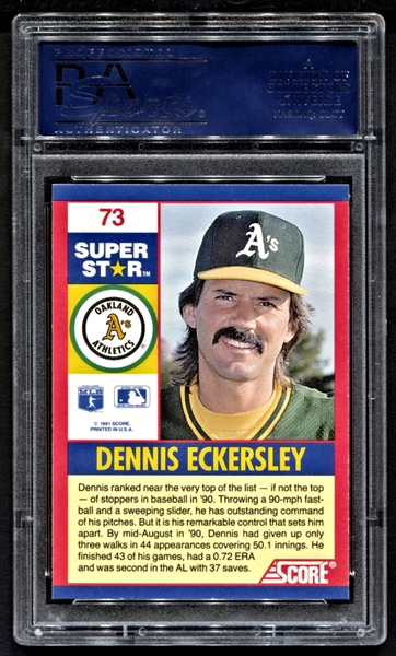 Other, Baseball Card Dennis Eckersley 73 Super Star Mlb