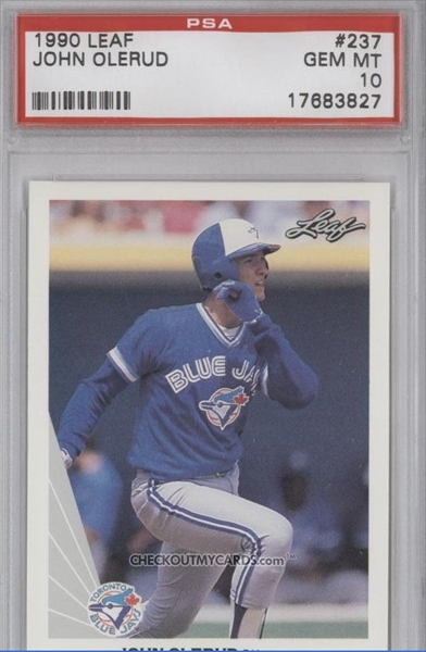 1990 Donruss The Rookies John Olerud PSA 10