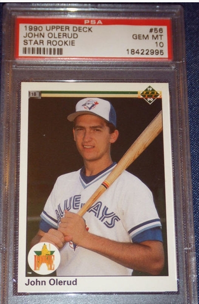 1990 Donruss The Rookies John Olerud PSA 10