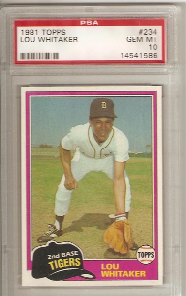  1983 Topps # 509 Lou Whitaker Detroit Tigers (Baseball