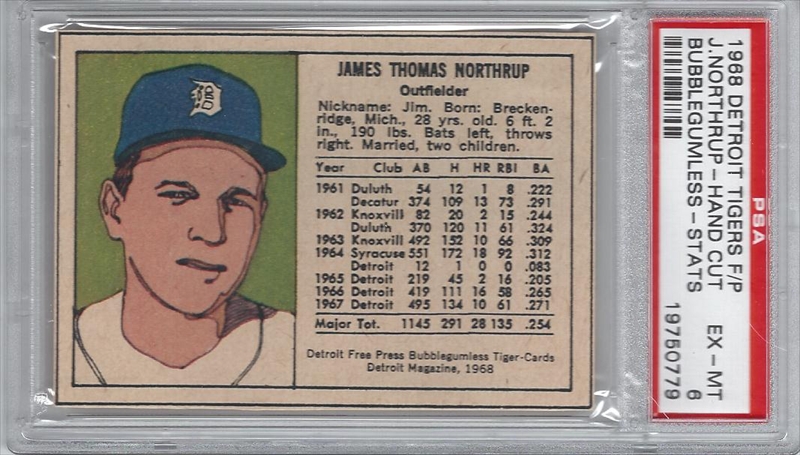 Jim Northrup Detroit Tigers ORIGINAL card That Could 
