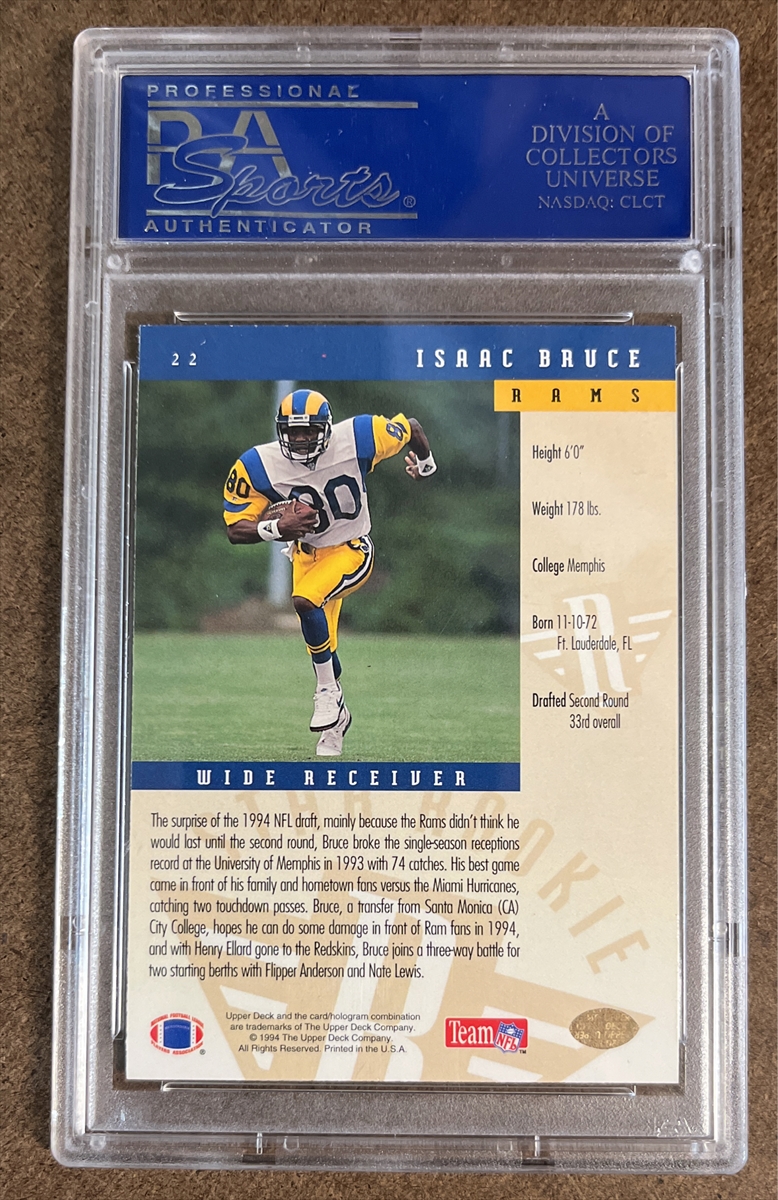 Football - Isaac Bruce Basic Set: Dave's Isaac Bruce Basic Set Set Image  Gallery