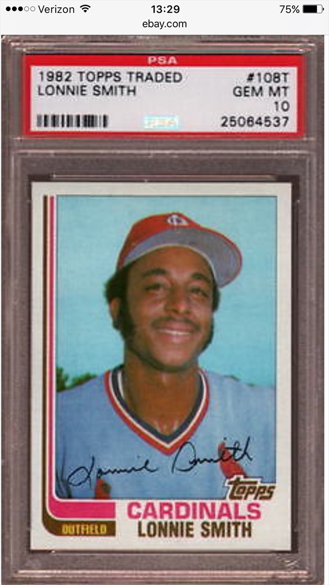  1982 Topps # 727 Sixto Lezcano St. Louis Cardinals