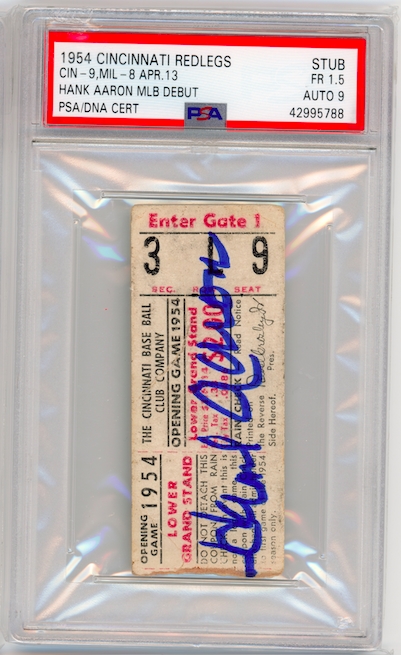 PSA Set Registry Showcase: Atlanta Braves Tickets 1966