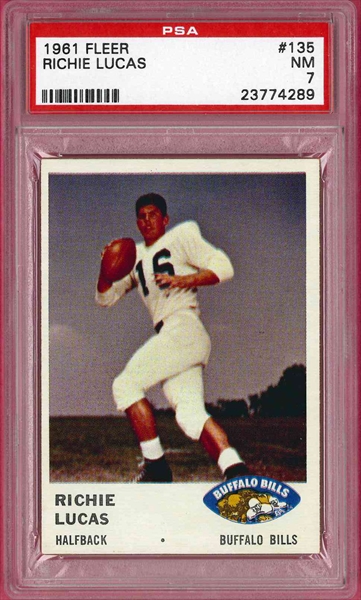 1960 FLEER SAM SANDERS BUFFALO BILLS FOOTBALL CARD