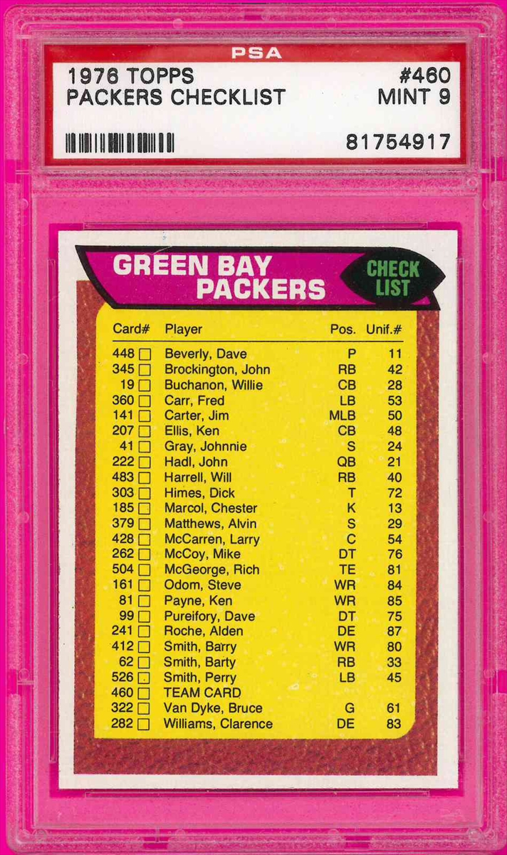 Football - 1948-Present Green Bay Packers: gabr611 Set Image Gallery