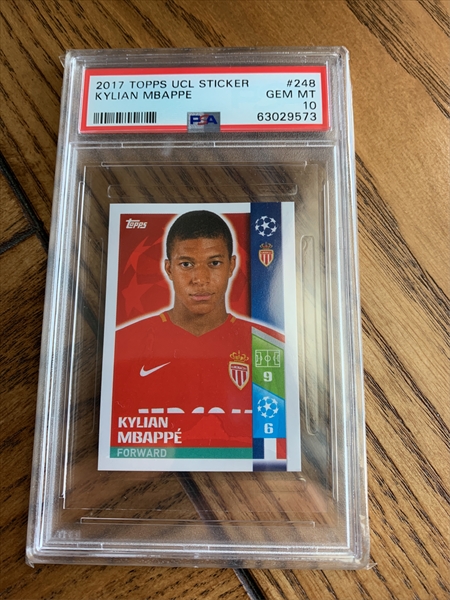 STICKER 248 KYLIAN MBAPPE ROOKIE CHAMPIONS LEAGUE 2017/18