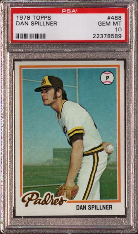  1978 Topps # 488 Dan Spillner San Diego Padres