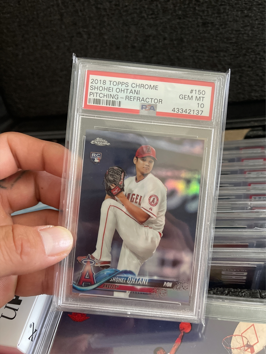 2018 Topps Chrome Shohei Ohtani RC Red jersey Green Refractor Only