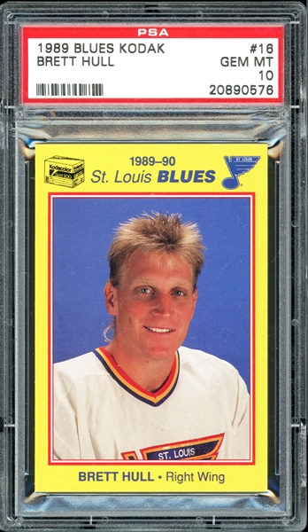 1990-91 Brett Hull Game Worn St. Louis Blues Jersey.  Hockey
