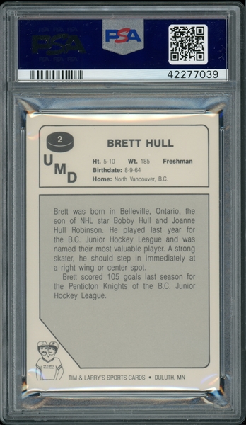 Brett Hull's 1986-87 AHL Moncton Golden Flames Game-Worn Jersey