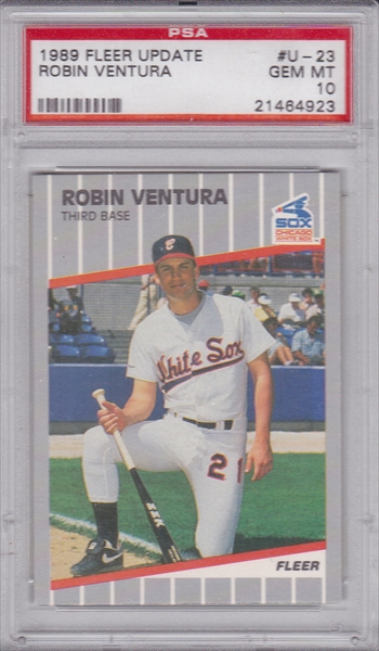 1988 TOPPS TRADED BASEBALL # 124T ROBIN VENTURA ROOKIE CARD - NM/MT