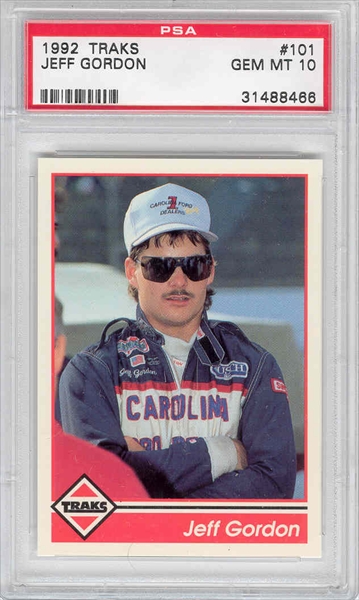 1992 Traks Jeff Gordon 101 NASCAR Racing Card 