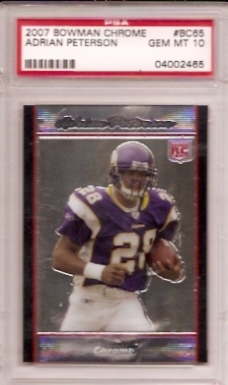 2007 Press Pass Legends Adrian Peterson RC