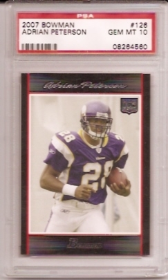 Adrian Peterson Autograph Signed 2013 Panini Card 110 Vikings 