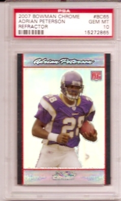 2007 Topps Draft Picks Chrome Black Refractor 135 Adrian 