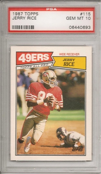 1995 Pinnacle Rookie Replay Jerry Rice #197 San Francisco 49ers