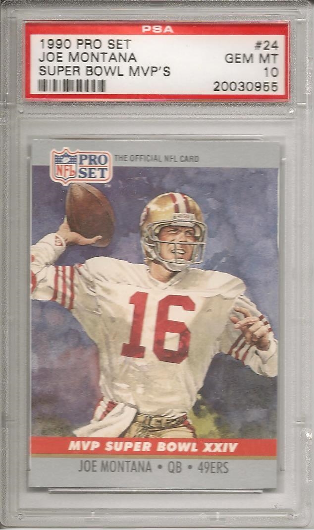 : Joe Montana/Jerry Rice 1990 Pro Set Super Bowl MVP's 2