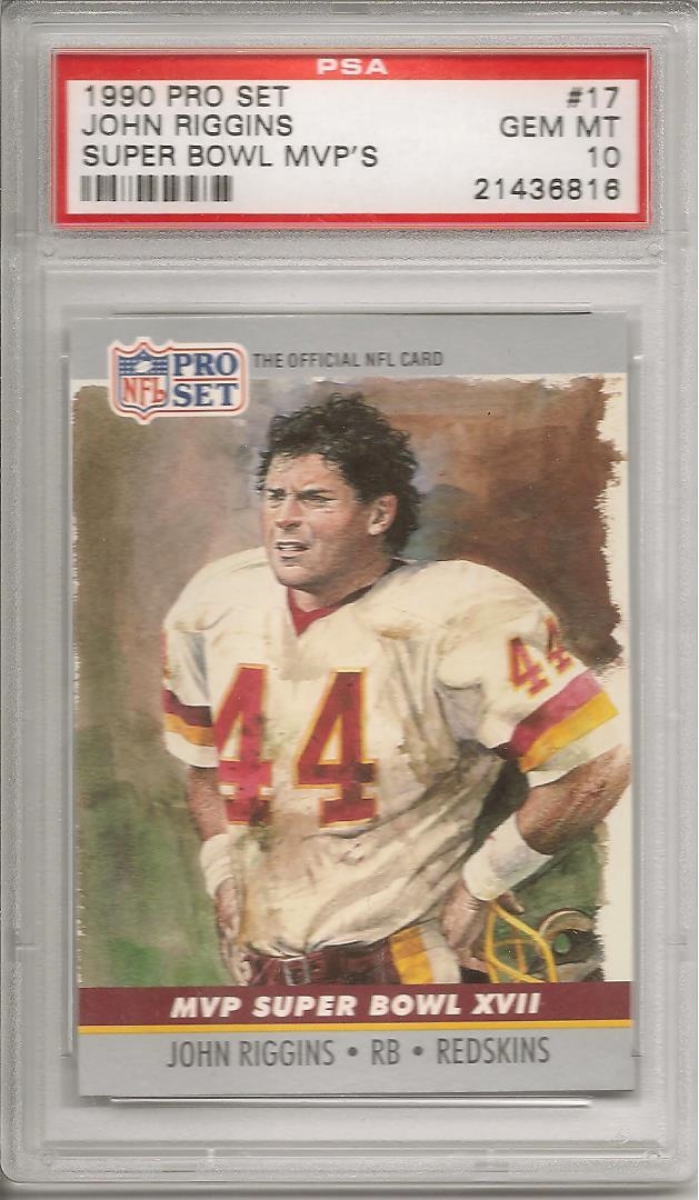 1990 pro set john riggins Values - MAVIN