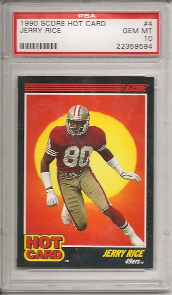 1995 Pinnacle Rookie Replay Jerry Rice #197 San Francisco 49ers