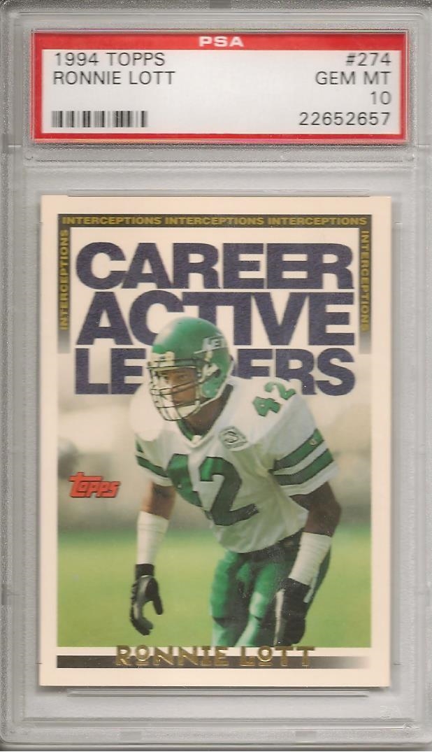 Ronnie Lott  PSA AutographFacts℠