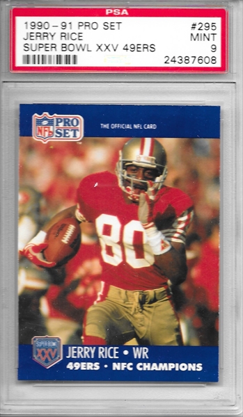 1990-91 Pro Set Super Bowl XXV 49ers Jerry Rice