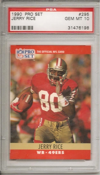 1995 Pinnacle Rookie Replay Jerry Rice #197 San Francisco 49ers