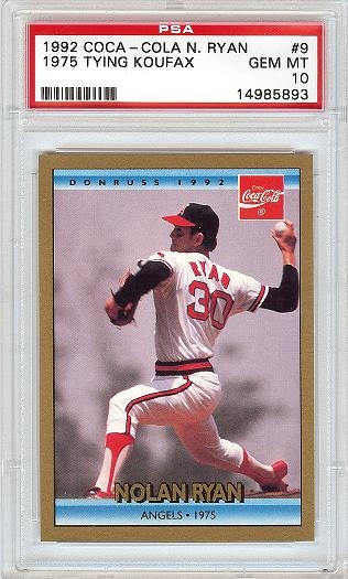 Capewood's Collections: 1992 Donruss Coke Ryan