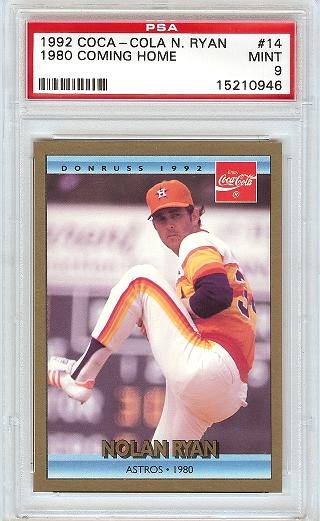 Nolan Ryan 14 Baseball Card 1992 Donruss Coca Cola Career 