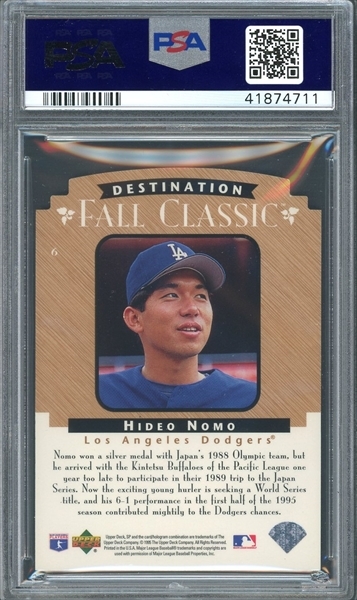 Hideo Nomo Signed Dodgers Jersey (PSA COA)