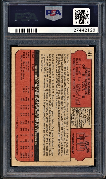 Lot - Ozzie Smith 1980 O-Pee-Chee Baseball Card Number 205 PSA Grade Grade  9.