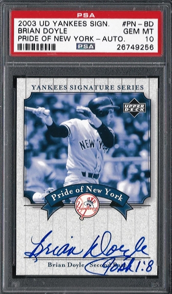 Baseball - 2003 Upper Deck Yankees Signature Series Pride of New York  Autographs: The SFO Collection Set Image Gallery