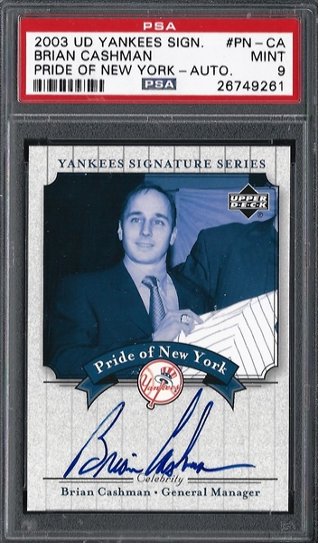 PAUL O'NEILL 2003 UD Yankees Signature Series Pride of NY AUTO CARD# PN-PO