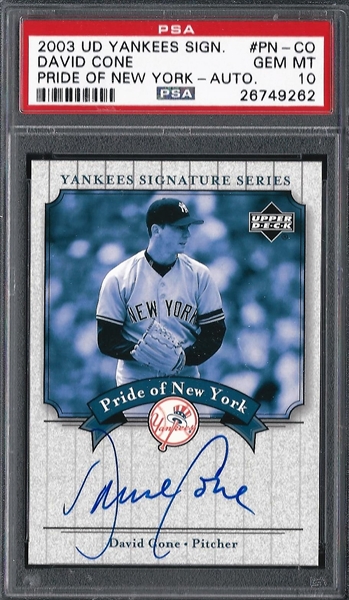 PAUL O'NEILL 2003 UD Yankees Signature Series Pride of NY AUTO CARD# PN-PO