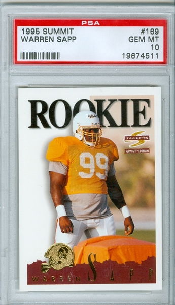 ⭐ PSA-9 – WARREN SAPP ORANGE WAVE 34/60 POP 1/1 – TRADINGCARD360