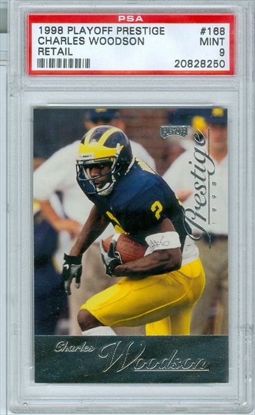 : 1998 Bowman Football Rookie Card #181 Charles Woodson :  Collectibles & Fine Art