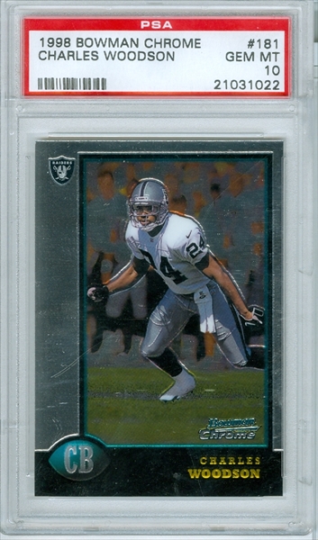 Charles Woodson 1998 Topps Finest Card 137