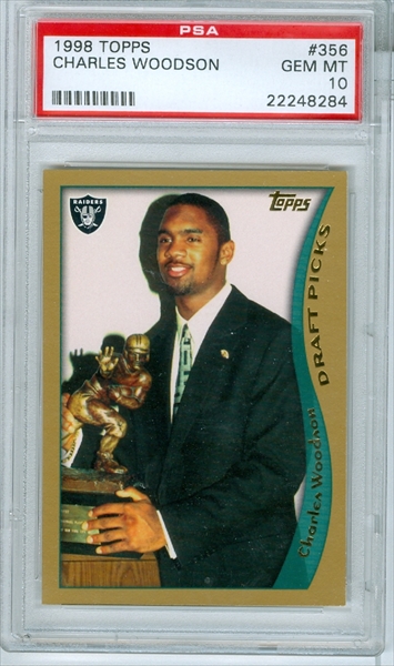 CHARLES WOODSON Raiders 1998 Topps Stars #115 Rookie Card RC NFL HOF  #3928/8799