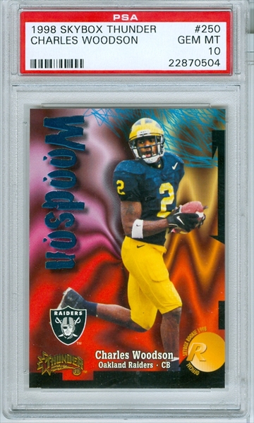 1998 Playoff Absolute Retail Charles Woodson Rookie Oakland Raiders #177