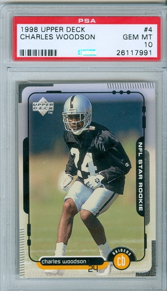 1998 Skybox Premium Charles Woodson Rookie Card #232 Oakland