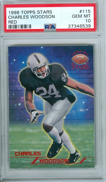 Charles Woodson 1998 Topps Stadium Club Nfl Draft Picks True Rookie Rc #190